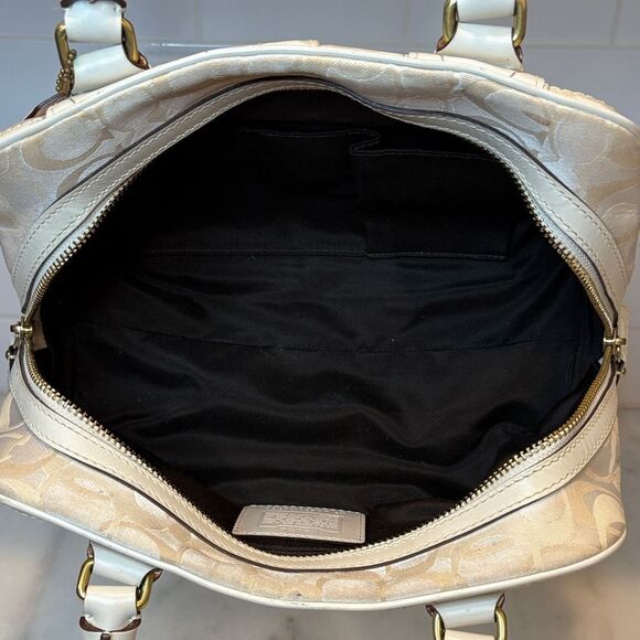 Coach Bag Purse Handbag Optic C Signature Logo Double Handle Doctor Satchel - Picture 16 of 16